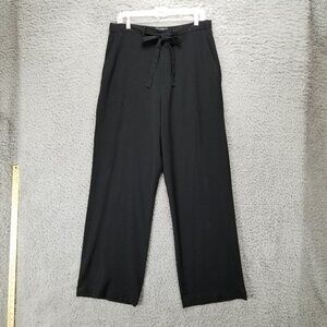 Banana Republic Pants Womens 14 Tall Black Stretch High Rise Drawstring